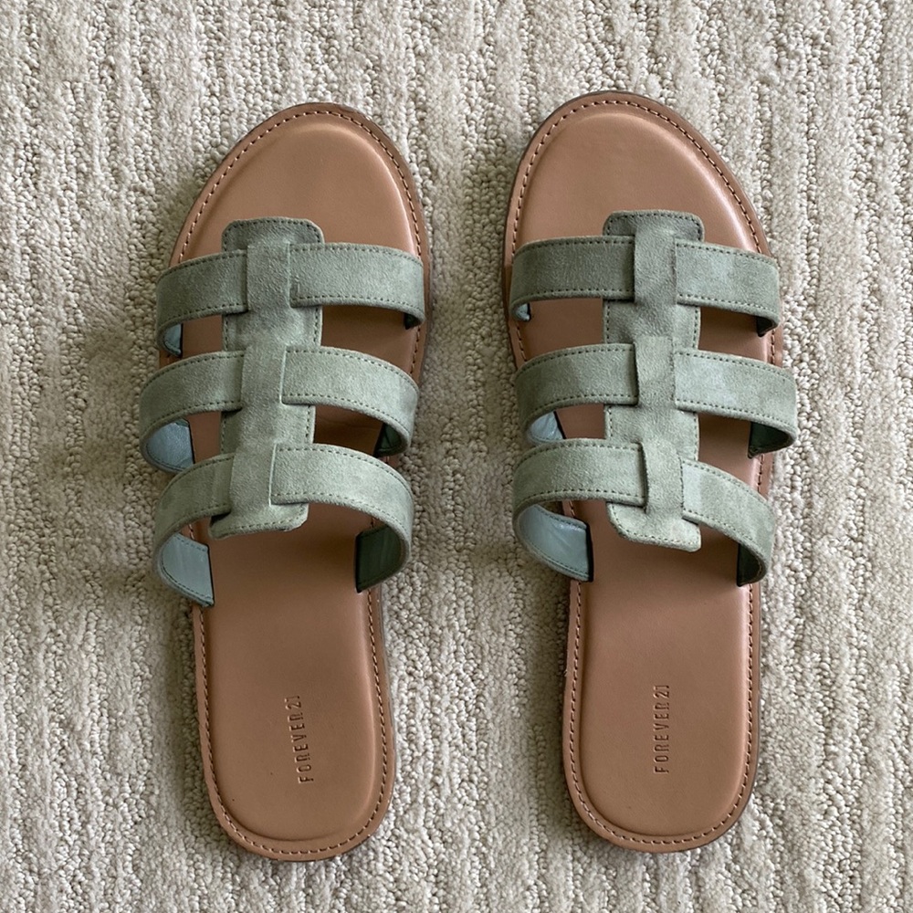 Forever 21 Caged Open Toe Sandals